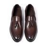 Fashion Classic Men's Genuine Leather Tassel Loafers Handmade Slip-On Casual Shoes Comfortable for Office Wedding Dressing Daily Wear