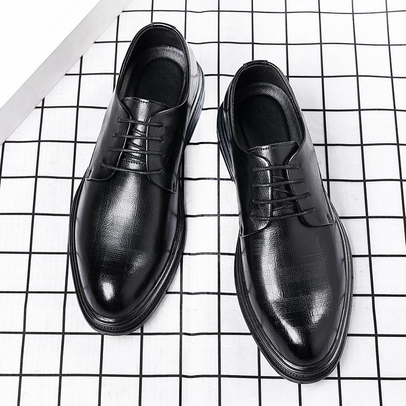 2025 Autumn and Winter New British Style Dress Business Pointed Height Wedding Shoes Groom Suit Shoes