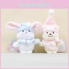 Christmas Bear Plush Keychain With Hat Pp Cotton Stuffed Toy For Gift Kids