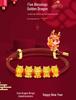 Gold-Plated Zodiac Dragon Red String Bracelet