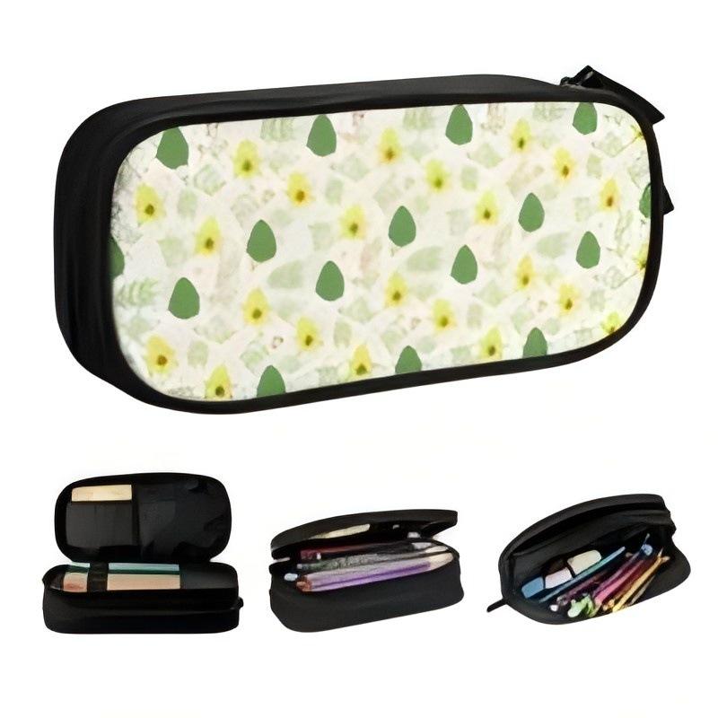 Student Zipper Pencil Case Polyester, Double Pencil Case Stationery Case Pencil Case Wish