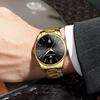 Men's Watch Brand Light Luxury Stainless Steel Calendar Waterproof Men's Business Leisure Fashion Quartz Watch