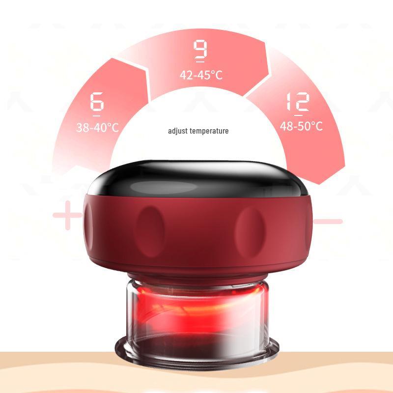 Smart Electric Cupping & Gua Sha Massager with Heating and Meridian Brush