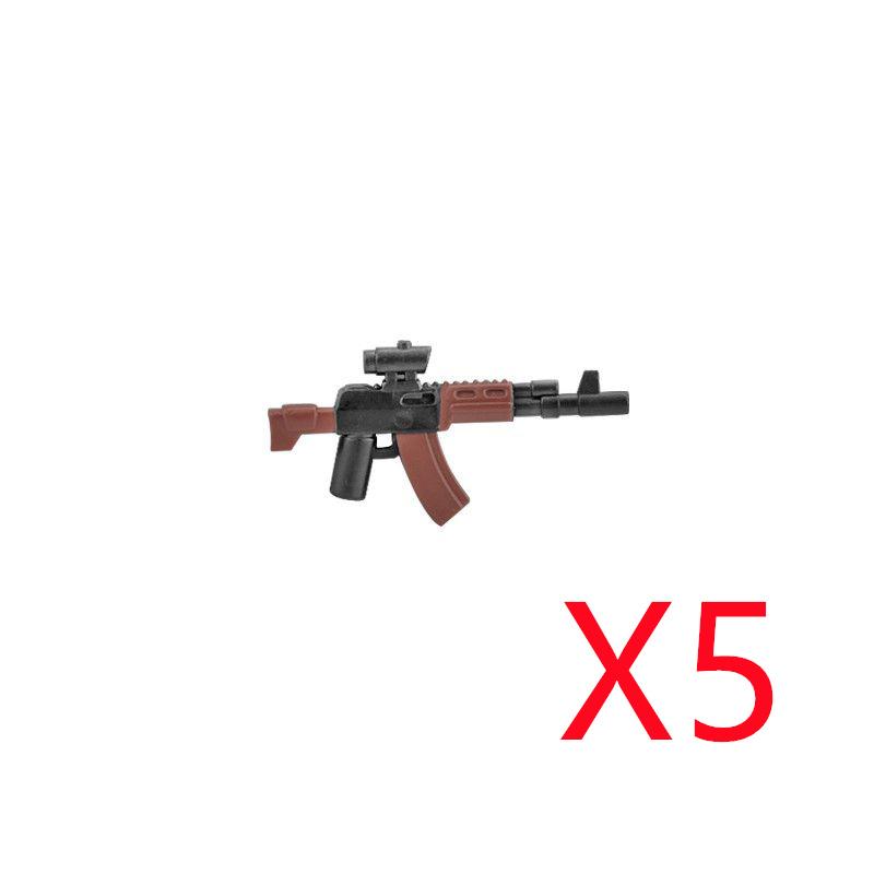 Vojáci Figurky Zbraně Stavebnice Pistole Poposha MP40 Puška AK74 Raketomet Kulka Plamenomet Hračky Dárek T051