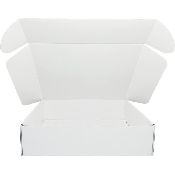 6x4x3 inch Small White Mailers Boxes Recyclable Corrugated Gift Box for Packaging Shipping Set of 10