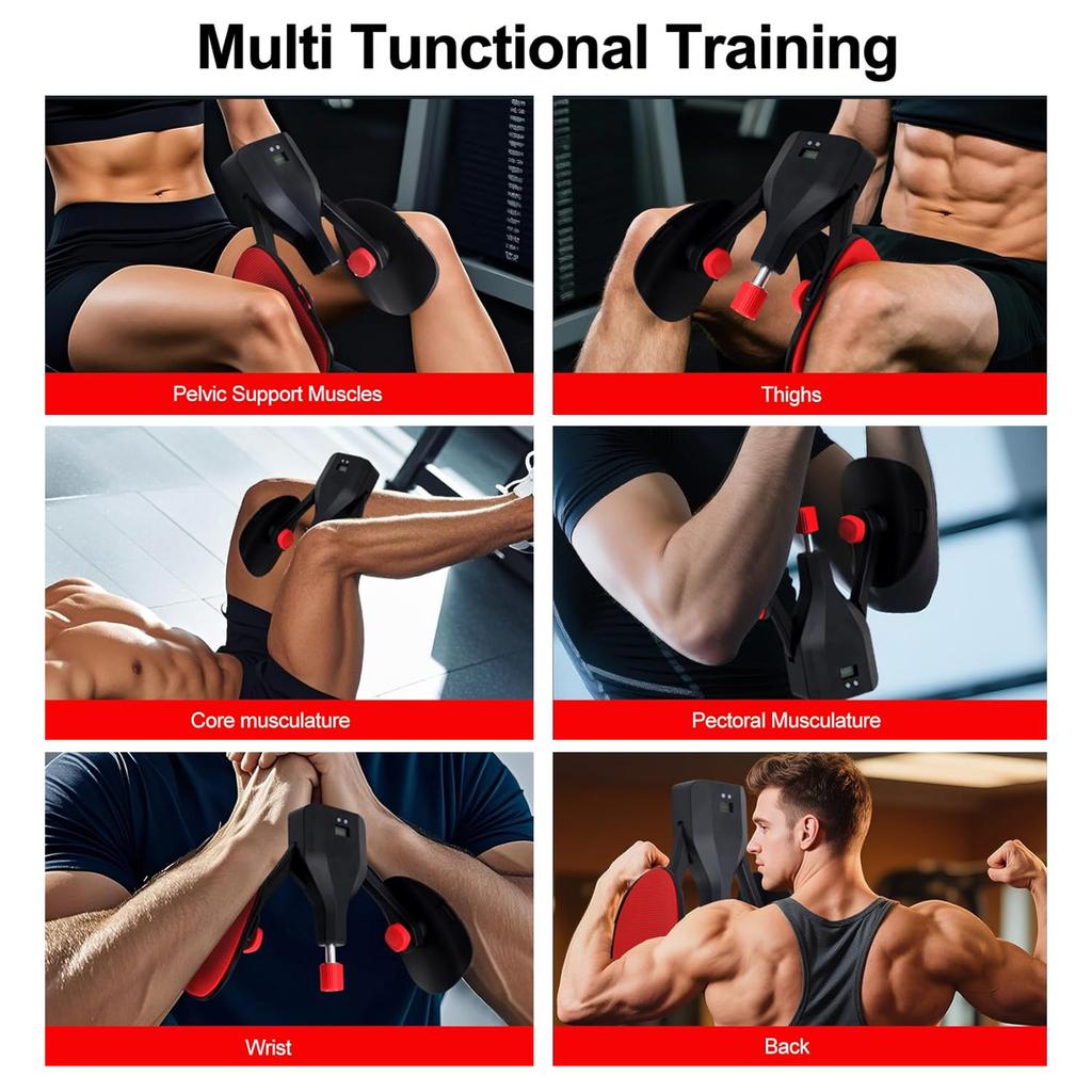 Ergonomic Leg Strengthener Compacts Heavy Type Thigh Strengthener Equipment with Batteries for Men Women