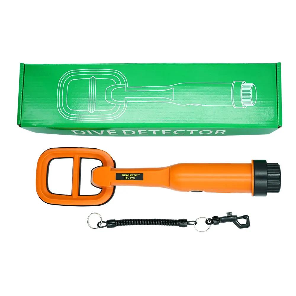 TC-120 Ручной металлоискатель Металлоискатель Импульсный пинпойнтер Индукционный Дайвинг Сокровища Водонепроницаемый Металлоискатель оранжевый