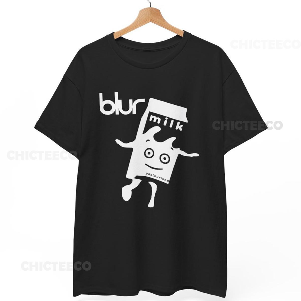 26 Blur Milky T-Shirt Coffee & TV Britpop 90s Music Funny Retro Unisex Tee Unisex T-Shirt M