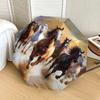 1pc Horses Galloping Wild Umbrella with Plastic Handle,Suitable for All Seasons Home Travel Outdoor UmbrellaDD1791