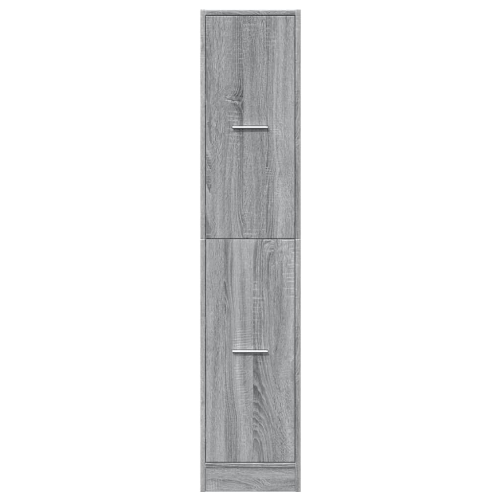 Vidaxl Pharmacy Cabinet, Sonoma Grey Oak, 30X41X144.5 Cm