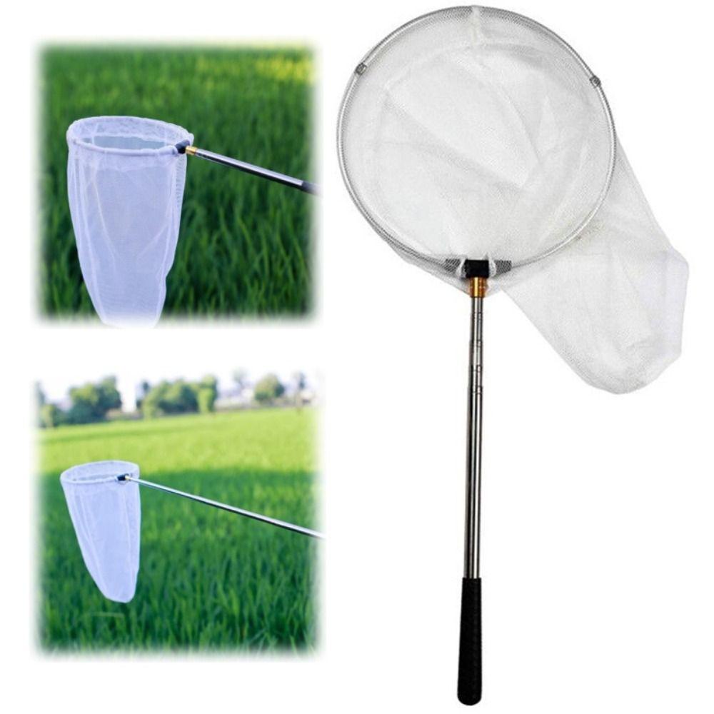 Stainless Steel Telescopic Insect Net Butterfly Net Fishing Mesh Net  Fishing Accessories