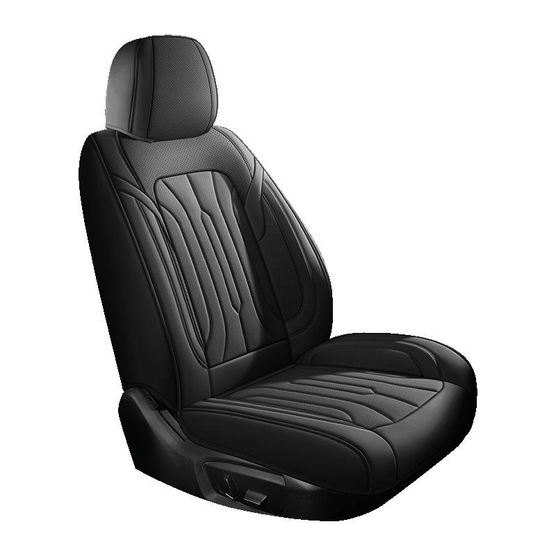 Napa Leather Universal Car Seat Covers - Full Coverage, All-Season Cushions