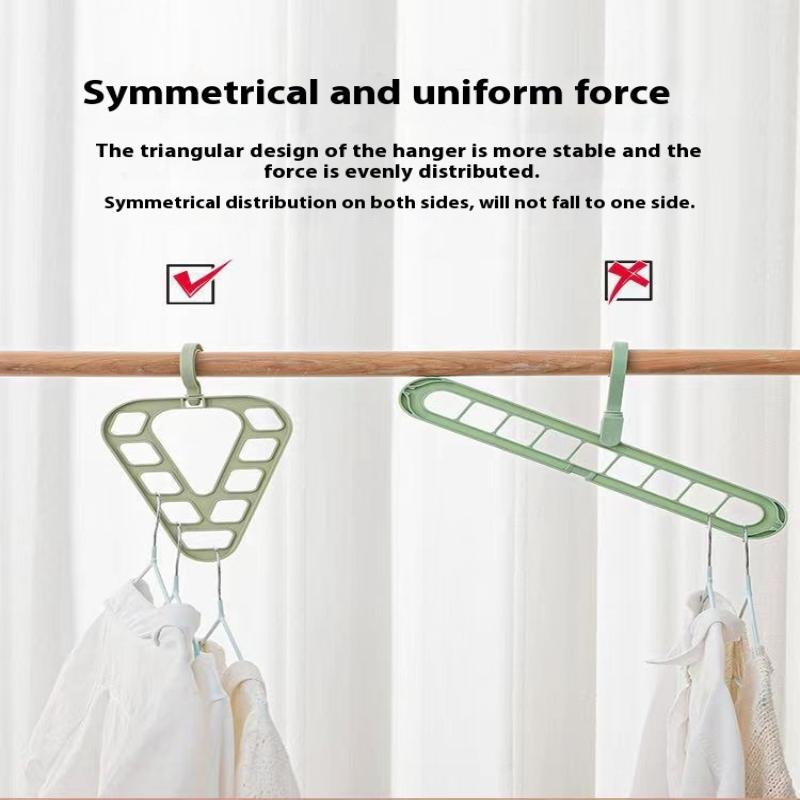 9 Hole Magic Clothes Hanger Closet Organizer Space Saving Multi-Function Drying Racks Wardrobe Scarf Storage
