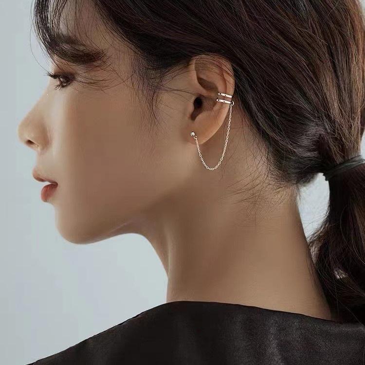 2023 Niche Best Sellers: Asymmetrical Cross Ear Studs & Personalized Ear Cuffs in 925 Sterling Silver