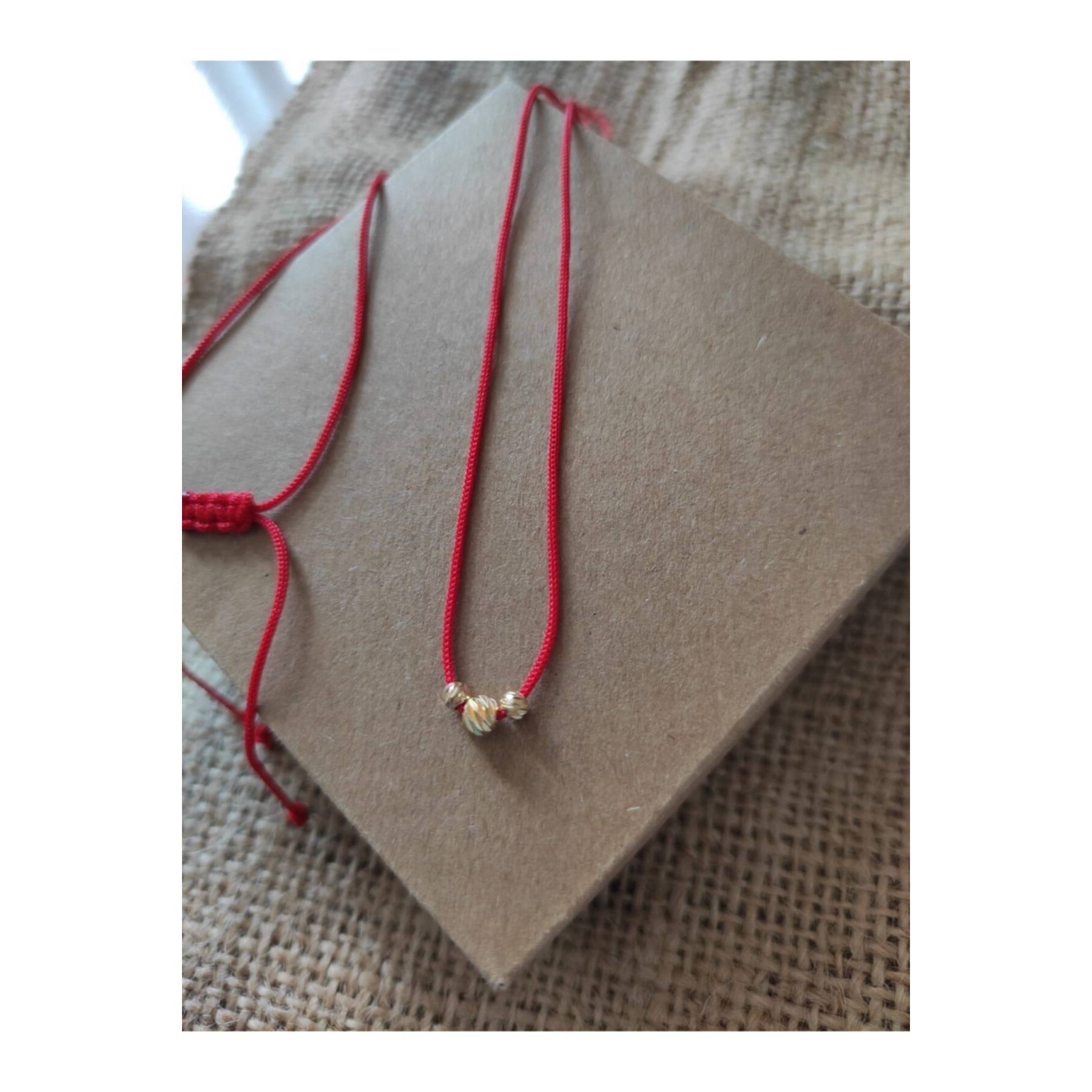 

Red Rope 3-Piece Dorica Bead Necklace