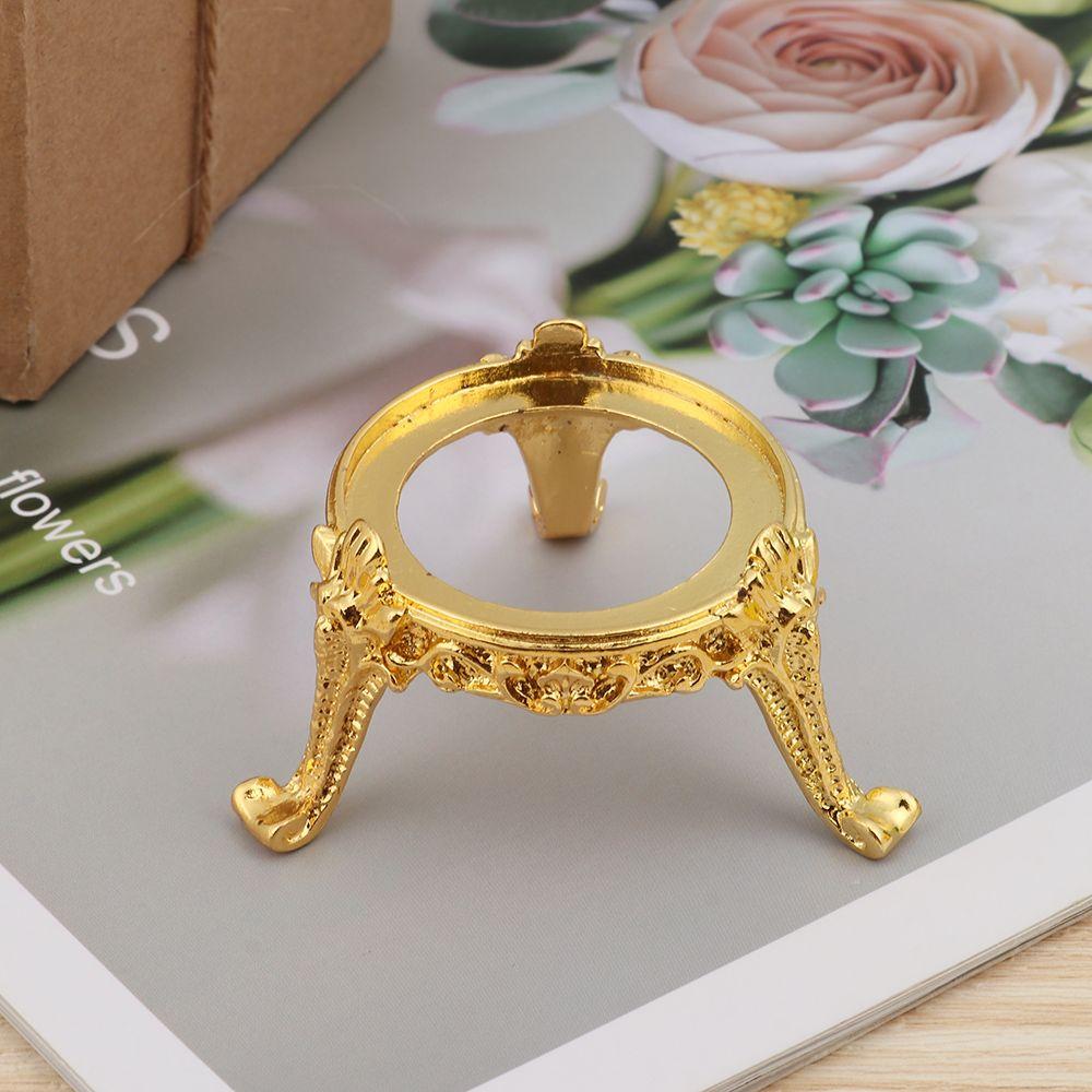Handicraft Desktop Ornaments Home Office Decor Crystal Ball Holder Metal Display Stand Egg Support Glass Sphere Base