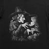 Vintage Witch Shadow T-Shirt Gothic Sorceress Horror Retro Magic Halloween Gift