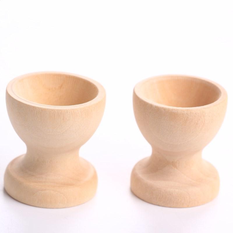 

Wooden Egg Holder and Toy - Wine Glass Shape Easter Accessory