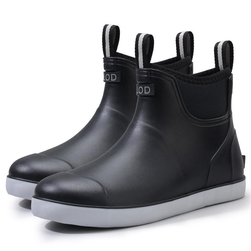 New Rain Shoes Men's Dynamic Waterproof Summer Outdoor Waterproof Shoes Wear-resistant Multi-color Wading Rain Boots Rubber Shoes