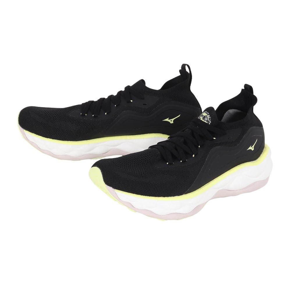 

Mizuno Wave Neo Ultra Running Black x Yellow x 2E Shoes, Jogging, Marathon, Sports, Training, Lightweight, Men s, White, 26.0 cm,