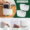 1/2PCS Punch Free Wall Mounted Organizer Storage Box Remote Control Mounted Mobile Phone Plug Wall Holder Charging Multifunction