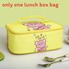 Cartoon Insulated Bento Bag For Kids With Aluminum Foil Lunchbox Carrier For School Or Travel