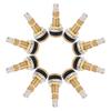 A02M-10Pcs TR618A Tractor Air Liquid Valve Stems,Tubeless Clamp In Tire Valve Stem For Industrial Agricultural Wheels,Tractor