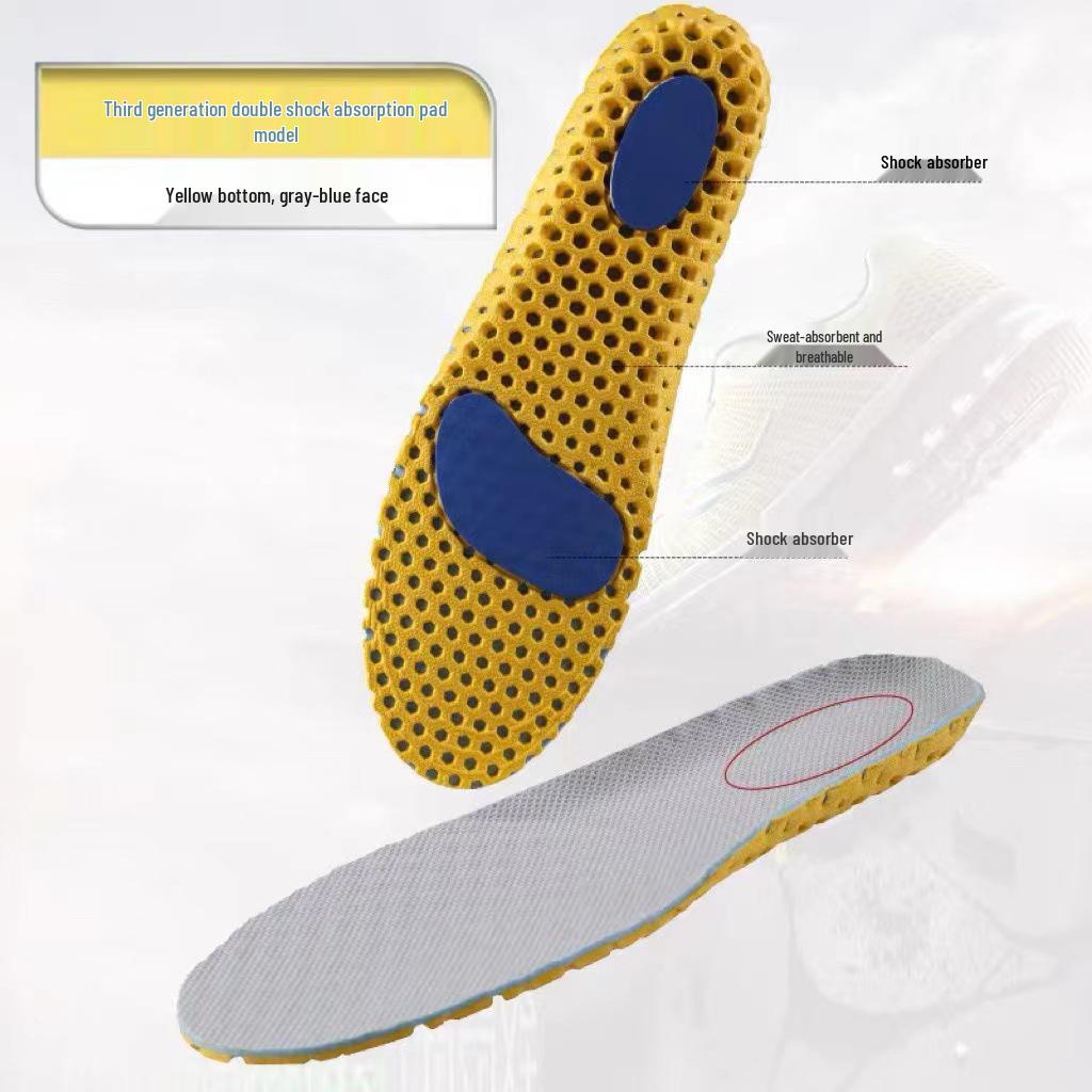 

Унисекс Дышащие Высокоэластичные Амортизирующие Спортивные Стельки для Баскетбола, Бега и Военной Подготовки - Удобные и Утолщенные для Лета 43-44