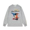 Mens Loose Fit Cartoon Print Long Sleeve T-Shirt Casual Streetwear Crew Neck Cotton Blend Tee Fall