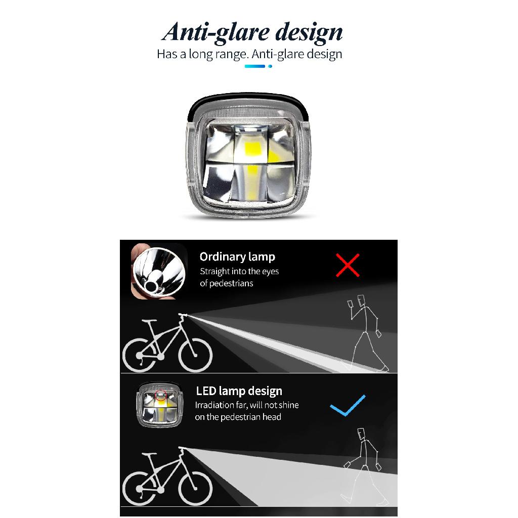 CYCLAMI Light Smart Headlights  USB Rechargeable Road Mountain Bike Smart Headlights 1000 lumens Long Life Time