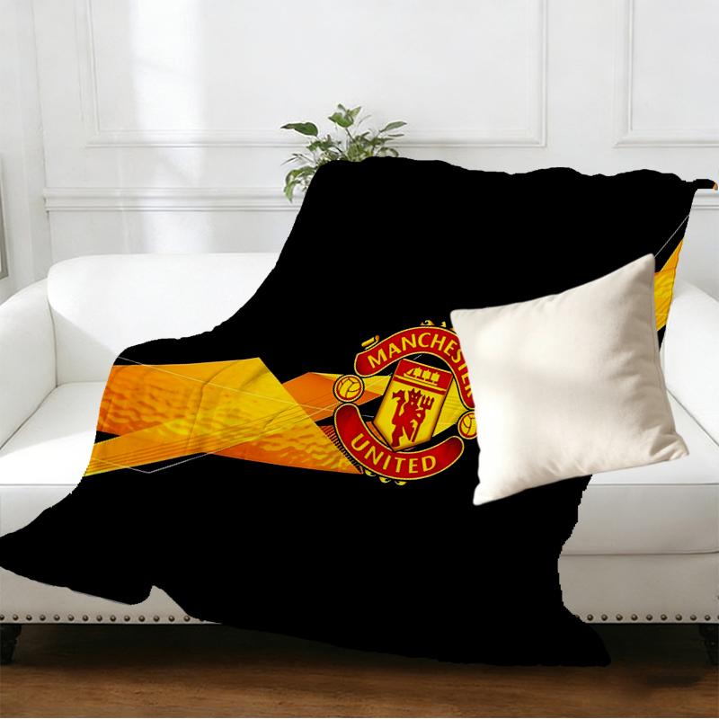 Manchester United F.C Print Blanket - Soft & Comfortable, for Bedroom, Travel, Sofa, Home Decoration - Birthday Christmas Gift for Friend