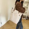 Stylish simple large-capacity canvas retro style women's tutoring bag tote bag commuter versatile shoulder messenger bag