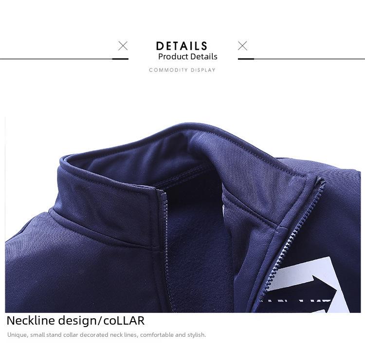 Evropský přeshraniční sportovní oblek: Pánská a párová mikina se stojatým límečkem na jaro a podzim