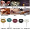 50pcs Mini Drill Bit Nylon Abrasive Brush Wire Buffing Polishing Wheel Dremel Rotary Hand Tool Accessories Set Rust Remover