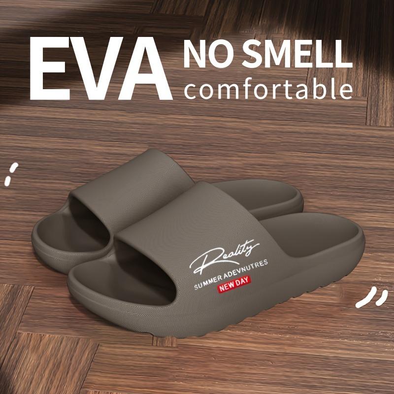 Men Summer Thick Sole Slide Slippers Casual Non Slip Indoor Outdoor Sandals