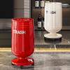 Creative Trash Can Household Living Room Paper Basket Flip Large Capacity Thickened Double Bucket with Lid Deodorant High Value Trash Can