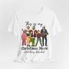 Weihnachtsfilm-Watching T-Shirt, Gemütliches Feiertags-T-Shirt, Lustiges Feiertagshemd, Festliches Filmabend-Oberteil, Unisex-Weihnachtskleidung
