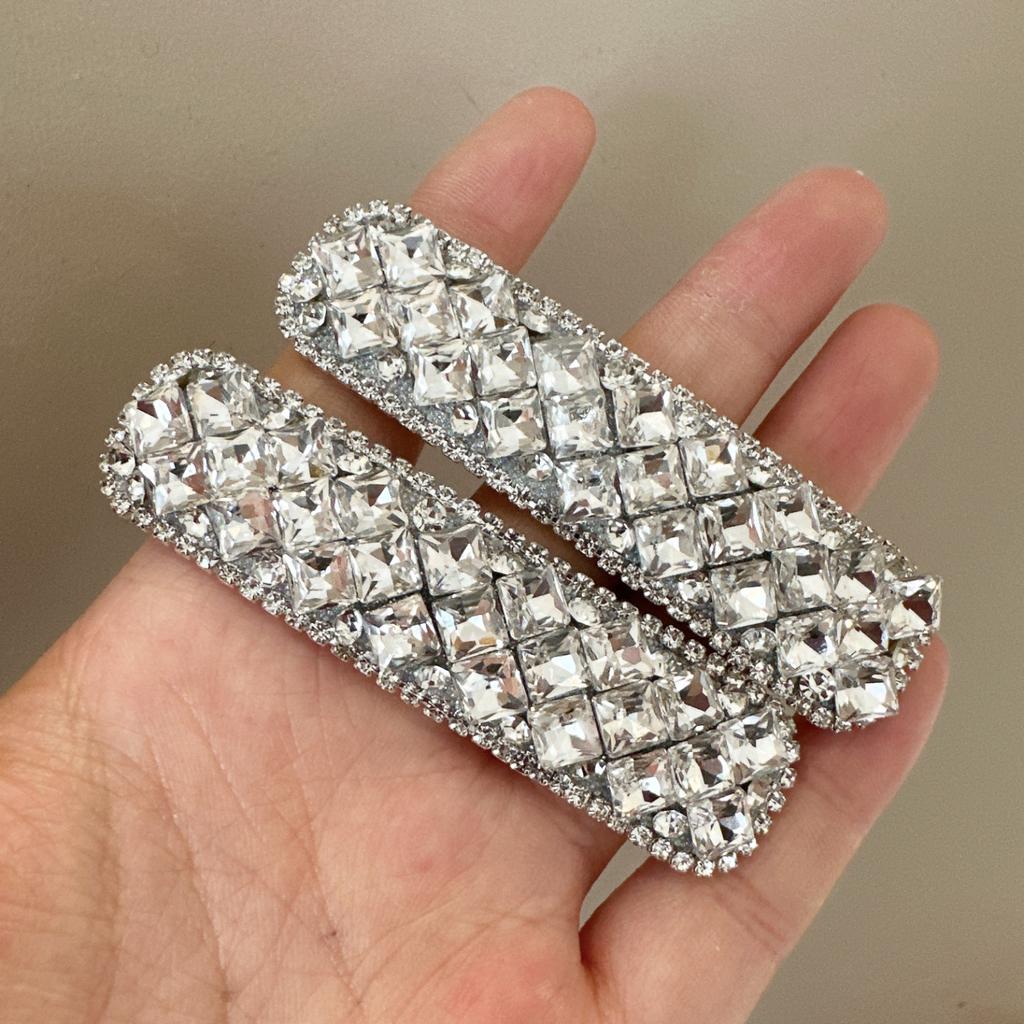 Korean new style super flashing bangs hairpin hair accessories side clip fashion shining light luxury exquisite broken hairpin net red bb clip
