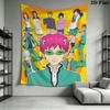 The Disastrous Life of Saiki K Wall Tapestry Aesthetic Wall Hanging Printed Fabric Blanket Decorative Tapestries for Bedroom Living Room Home Decor