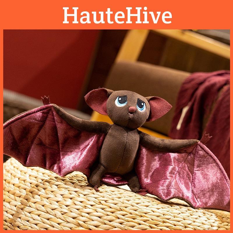 Purple Cute Cartoon Bat Plush Toy For Christmas And Halloween Decoration