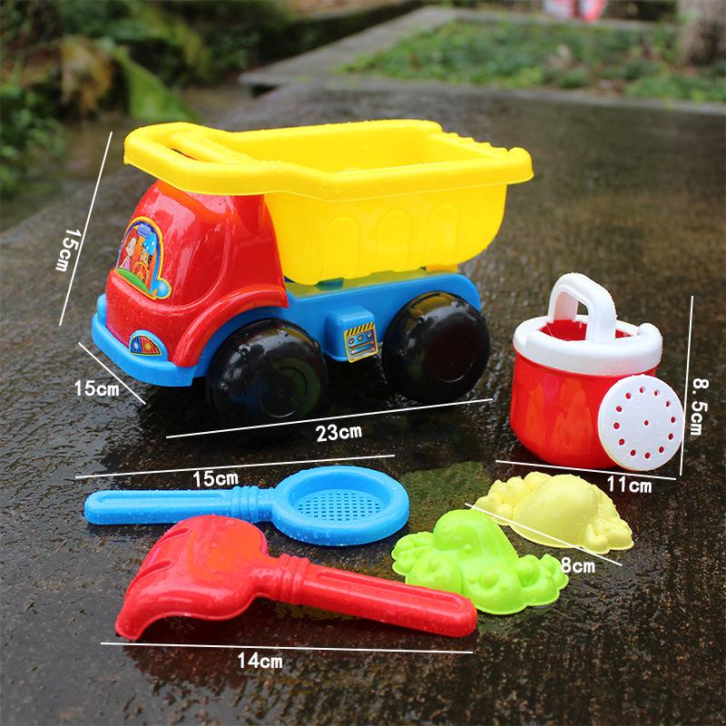 Popular Large Plastic Beach Toy Car Sandglass Set for Kids - Perfect for Sand and Water Play, Bath Time, and Recreation.