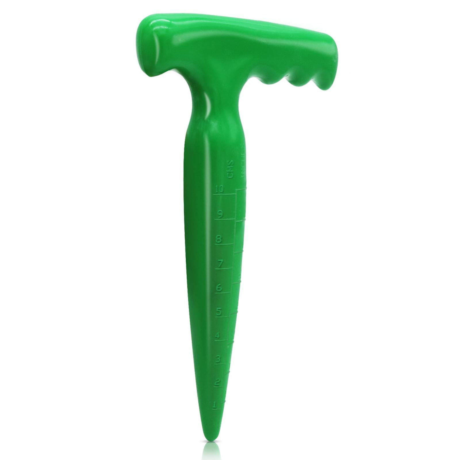 

Plastic Garden Dibber Punch Hole Tool Portable Seedling Transplant Dibbler one size зелёный