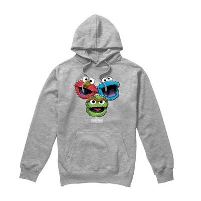 Sesame Street Unisex Adult Halftone Heads Heather Hoodie