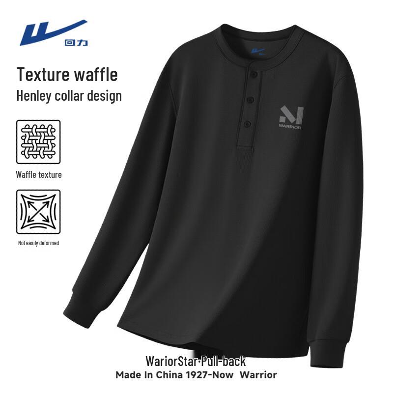 

Warrior Men s Retro Waffle Knit Long Sleeve T-Shirt M