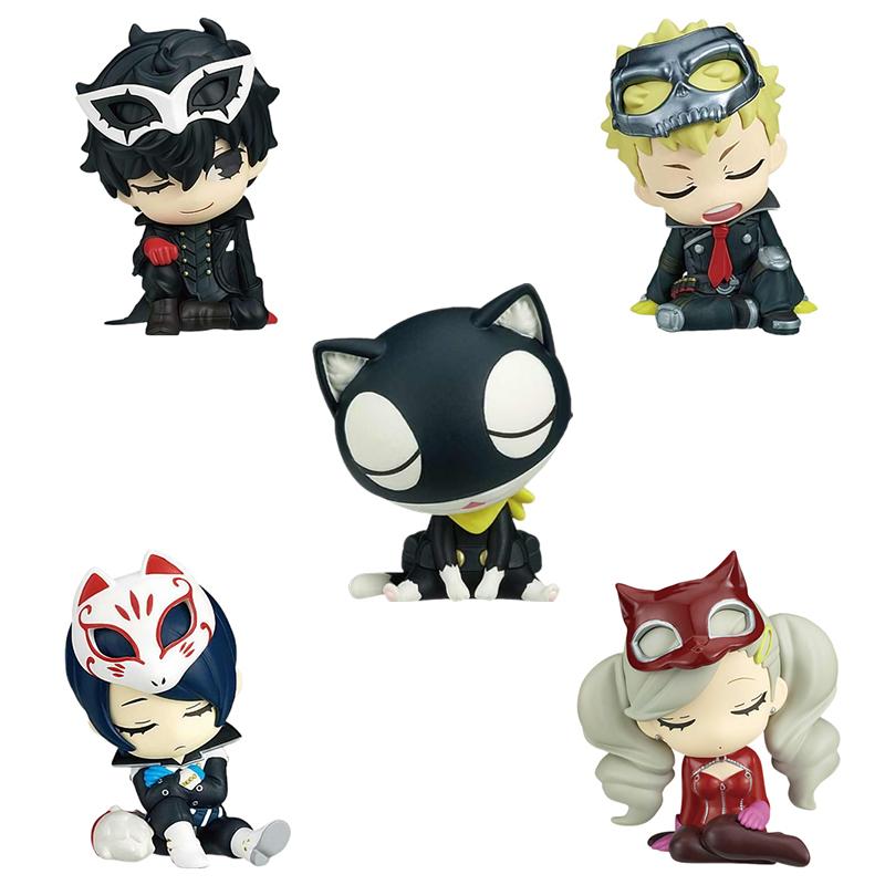 Stock In Genuine Persona P5 Shoulder To Shoulder Egg Rain Lotus Sakamoto Ryouji Cutetrendy Charm Collectible Series Ornament Toy