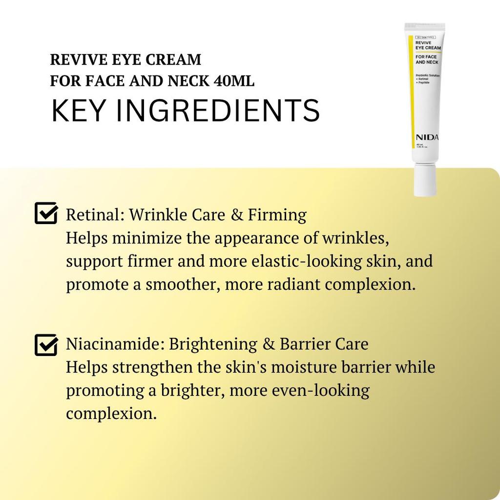 Nida Intensief Hydratatie Duo Set Gezichts- en Oogcrème Hydraterende Kit