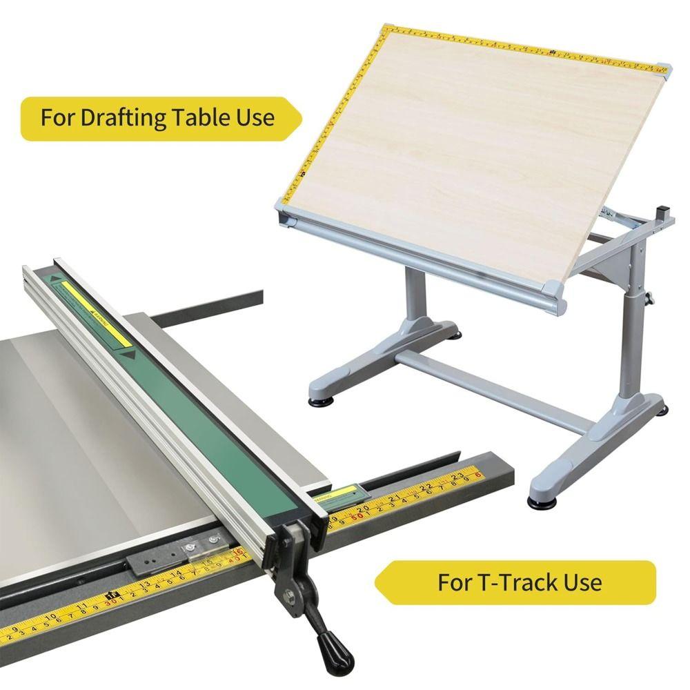 Imperial and Metric Scales Metal Tape Measure Self-Adhesive Left-Right Reading Ruler  Woodworking