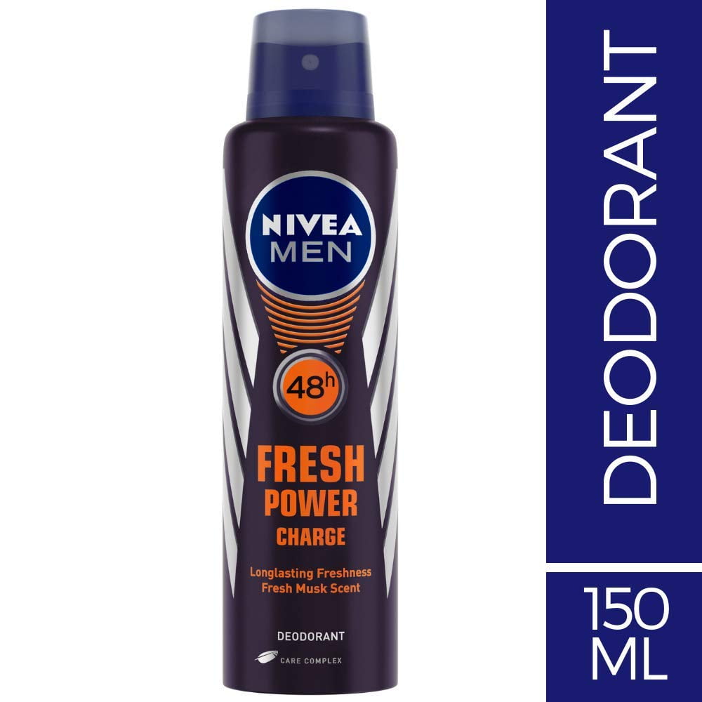 NIVEA MEN Deodorant, Fresh Power Charge, 150ml