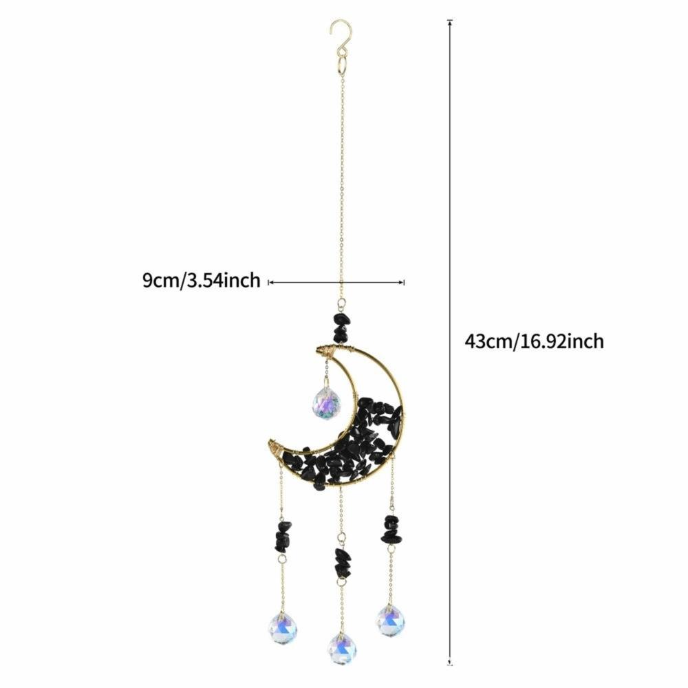 Crystal Sun Catcher Prism Colorful Wind Chimes Creative Moon Catchers  Yard Garden Decor