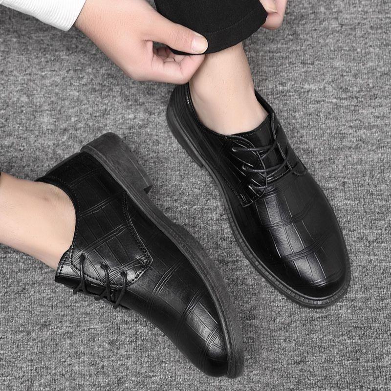 Fashion Comfortable Business Lace-Up Men's Leather Shoes New In Promotion Elegant Summer Sale Adults Classic Original Male Casual Shoe